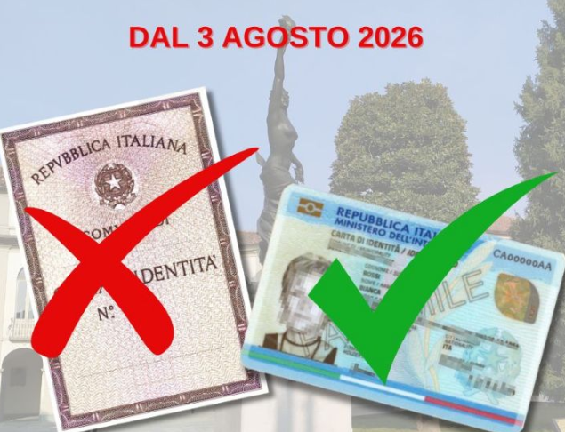 Immagine Carte d’identità cartacee valide fino il 3 agosto 2026